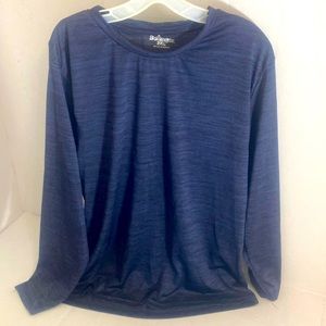 Bollinger shirt Mens 2XL Blue long sleeve fitness workout sports athletic